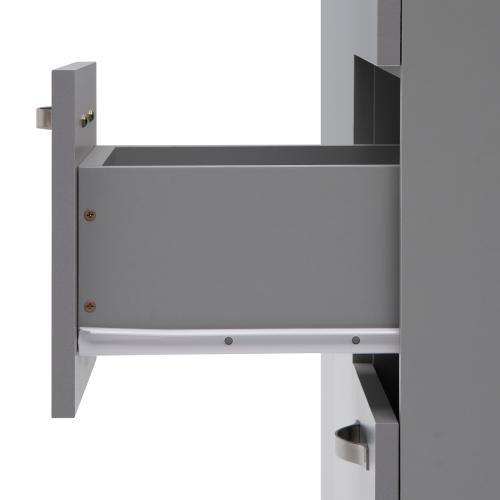 Essentials 3 Door Double Wardrobe With 2 Drawers Grey | TAD515 | 